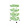 Regál 4 poschod. na kolieskach UH zelený Mito 4 Tontarelli