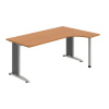 OFFICE PRO s.r.o. HOBIS kancelársky stôl pracovný tvarový, ergo ľavý - FE 1800 L, jelša