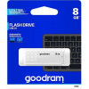 Goodram USB flash disk, USB 2.0, 8GB, UME2, biely, USB A, s krytkou UME2-0080W0R11