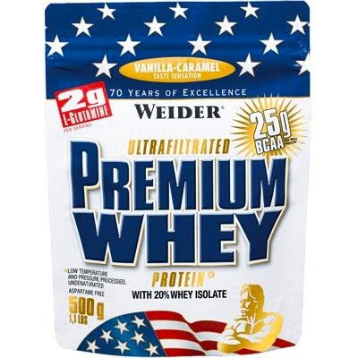 Weider Premium Whey Protein 500 g jahoda - vanilka