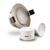 Svietidlo LED bodové 7W 600lm 4000K kruh nikel deLux