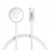 Tech-Protect MC02 UltraBoost magnetický nabíjecí USB-C kabel 100 cm Apple Watch bílý (5906302360086)