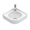 Villeroy & Boch O.novo - Umývadielko rohové 32x32 cm, bez prepadu, 1 otvor na batériu, alpská biela 73103301