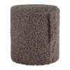 Tmavohnedý taburet z textílie buklé Teddy – Blomus