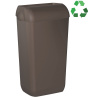 Ecolored A74020DB nástenný odpadkový kôš s vekom 23l, ABS, hnedý