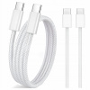 Kábel Alogy USB typ C - USB typ C 1 m biely