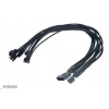 AKASA kabel FLEXA FP5 redukce pro ventilátory, 1x 4pin PWM na 5x 4pin PWM, 45cm AK-CBFA03-45