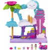Mattel Polly Pocket Pollyville Zábavná automyčka Plameňák