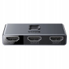 Baseus Matrix 3x HDMI Switch 4K šedý CAHUB-BC0G