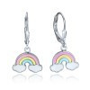 MINET JMAD0064SE00 - MINET Dětské stříbrné náušnice duha