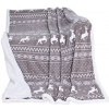 Prikrývka na posteľ - Škandinávska prikrývka 150x200 Sherpa Reindeer Patterns Hit (Škandinávska prikrývka 150x200 Sherpa Reindeer Patterns Hit)
