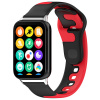 eses Silikónový remienok pre Xiaomi Redmi Watch 4 a Xiaomi Smart Band 8 Pro - Čierno červený