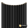 WALL CONCEPT flexi obkladový panel čierna, čierny filc + MDF, 2750x604x17 mm, 1,66 m2