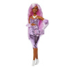 Barbie DELUXE modelka - Metalické Šaty