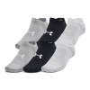 Under Armour Essential No Show 6 Pack Black/Halo Gray 36.5-42