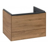 Villeroy & Boch Umývadlová skrinka, 62x43x48 cm, 1 zásuvka, Oak Kansas/čierna C57501RH