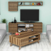 Living Room Furniture Set Inci - Walnut