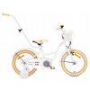 Detský bicykel SUN BABY Flower Bike 16 palcový pre dievča, bielo-béžový