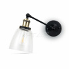 Nástenné svietidlo Glass 140 E27 čierne VT-7142 (V-TAC)