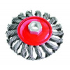 Extol Craft Kartáč miskový M14 vrkočový, oceľový drôt 0,5mm, 100mm 17012
