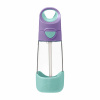 Tritanowa fľaša so slamou 450 ml b.box Lilac (Tritanowa fľaša so slamou 450 ml b.box Lilac)