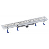 Aqualine MARMI podlahový žľab s roštom z nerezové oceli, L-810, DN50 1702-80