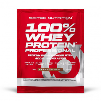 Scitec Nutrition 100% Whey Protein Professional, 30 g Příchuť: Citrónový cheesecake