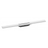 Hansgrohe RainDrain Flex - Lineárny sprchový žľab s roštom z nehrdzavejúcej ocele 800, do priestoru, skrátiteľný, matná biela 56044700