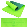 Podložka LIFEFIT YOGA MAT LOTOS DUO, 183x58x0,6cm, zelená