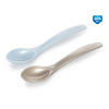 Canpol babies Sada 2ks plastových lyžičiek - modrá