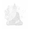 ZUTY Bodkovanie - BUDDHA A ORNAMENTY II Rámovanie: vypnuté plátno na rám, Rozmer: 40x50 cm