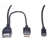 PremiumCord KUR-21 micro USB 2.0, USB A F + USB A M - Micro USB M, OTG, 1m