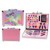 LEAN TOYS Beauty Set v puzdre Štetce na očné tiene Ružový lak na nechty