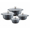 Sada hrncov - Sada hrncov 8 kusov mramoru zilner indukciou 7025 (Sada hrncov - Sada hrncov 8 kusov mramoru zilner indukciou 7025)