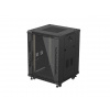 LANBERG INSTALAČNÍ RACK 19'' 15U 600X600 ČERNÉ SKLENĚNÉ DVEŘE (PLOCHÉ BALENÍ)