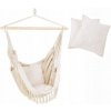 Hojdačka záhradná - Brazílska stolička Hammock štýl Boho s vankúšmi