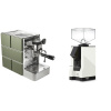 Stone Espresso Mine Green + Eureka Mignon Silenzio, BL white