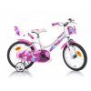 Dino bikes 166 RSN FAIRY Biela, ružová potlač 16