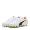 Puma Kids PUMA King Match Firm Ground Football Boots White/Red 5 (38)