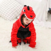 Detská kombinéza - Detské kombinézy weg 140 červené (Dragon Set Dinosaur Tail Red pyžamo (bez topánok))