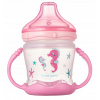 Canpol Babies netečúci hrnček s mäkkým náustkom Love&Sea 180 ml ružový