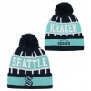 Detská zimná čiapka Seattle Kraken NHL Go Fast Cuffed Knit W Pom
