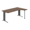 OFFICE PRO s.r.o. HOBIS kancelársky stôl pracovný tvarový, ergo ľavý - FE 1800 L, orech