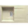 Pyramis Granitový drez s odkvapkávačom Kartesio 1B 1D, beige, 79 x 50 cm