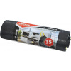 Kancelářské výrobky Pytle na odpadky pro domácnost s páskou OFFICE PRODUCTS, super pevné (LDPE), 35l, 15ks, černé