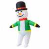 Real Home Nafukovací kostým snehuliaka Veľký nafukovací snehuliak na dovolenkové párty