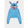 Disney's Lilo & Stitch Lilo & Stitch - Stitch - Women's Novelty Cropped Hoodie Velikost: XS, Barva: Blue
