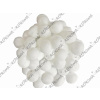 Plyšové POM POM guličky 2cm XXL balenie 100ks - biele