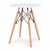 ModernHome Stôl do jedálne - 60 cm, biely