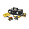 DeWALT Náradie - 54V AKU uhlová brúska 125 mm, 2x aku 9,0 Ah FLEXVOLT, nabíjačka DCG418X2